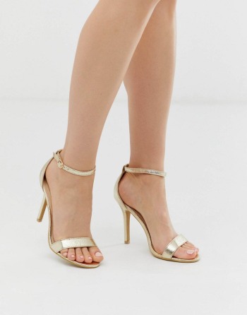 Glamorous Barely There Heeled Zlatne - Ženske Sandale | 20941XOHB